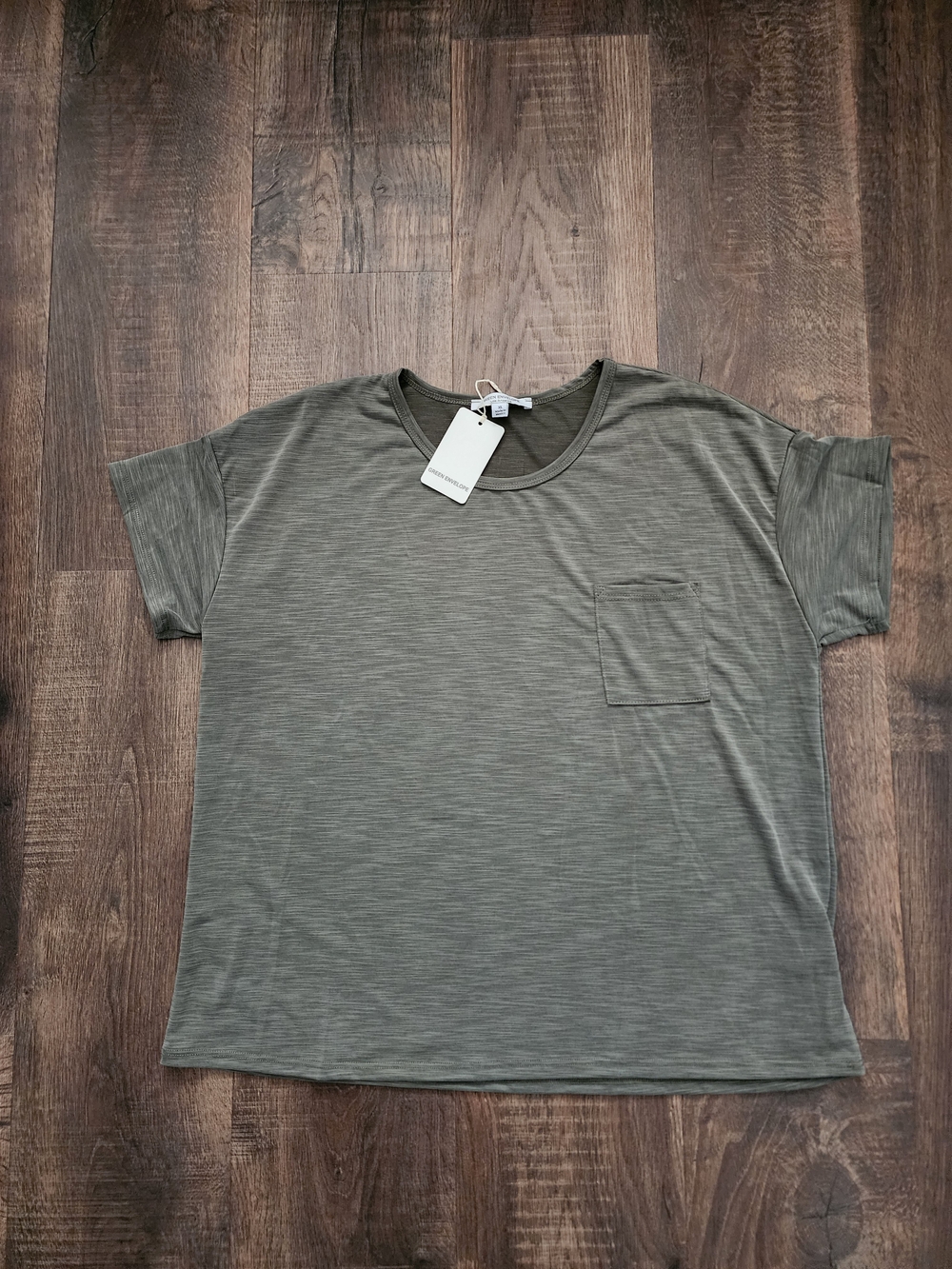 Green Envelope Olive Crewneck Tank